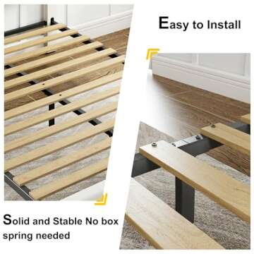 LIKIMIO Queen Velvet Bed Frame with Storage Drawers