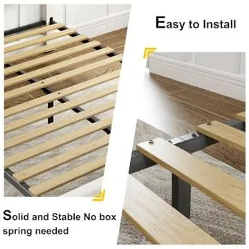 LIKIMIO Queen Velvet Bed Frame with Storage Drawers