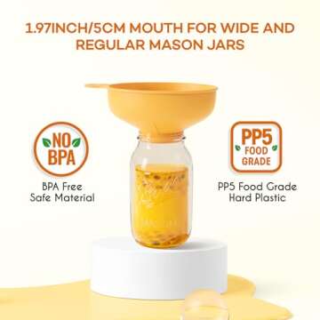Pisol Wide Mouth Versatile Funnel for Kitchen Use