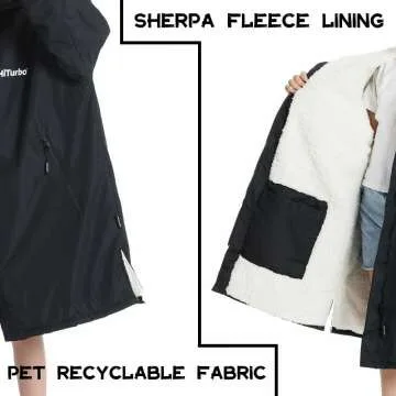 Hiturbo Kids Swim Parka - Waterproof Hooded Poncho