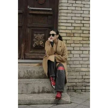 richealnini Ankle Strap Platform Mary Janes Kawaii Goth Shoes Mary Jane Flats Shoes Women Dressy Comfortable Closed Square Toe Slip on Ballet Flat Oxford Office Work Pumps Burgundy Size 8