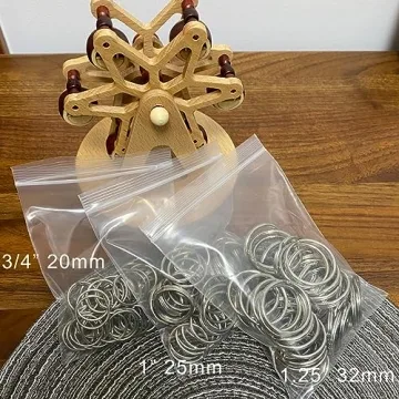 Versatile 50 Pack Metal Key Rings for Crafts and Organization