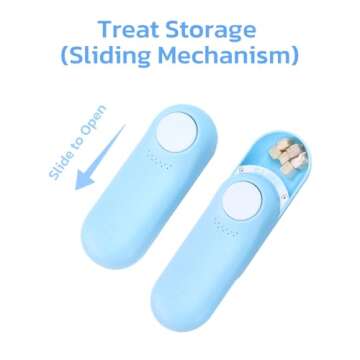 Clink Design Puppy Essentials 2-in-1 Dog Treat Pouch and Training Clicker, Durable, Compact & Lightweight, Desiccant Compartment for Fresh Treats, One-Hand Use, Ideal Dog Stuff for Dogs Blue