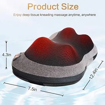 Shiatsu Back and Neck Massager with Heat for Pain Relief