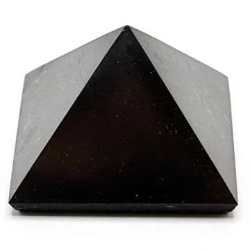 Polished Shungite Power Pyramid from Karelia Russia - 2 inch