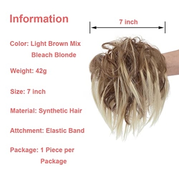 KETHBE Messy Bun Hair Piece for Effortless Updos