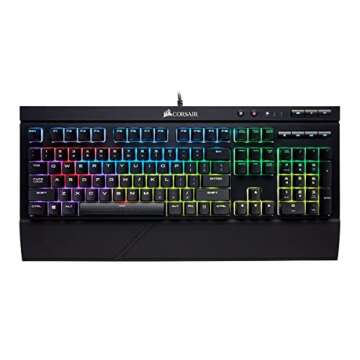CORSAIR - USB 2.0 Type-A K68 RGB Mechanical Gaming Keyboard RGB Backlit Cherry MX Red Switch - Black