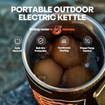 Stoke Voltaics Multi-Functional Electric Kettle 30 oz