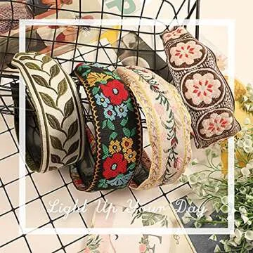 EBOOT 4 Pieces Boho Headband for Women Embroidery Wide Hair Band Bohemia Floral Knotted Wide Headbands Vintage Ethnic Style Hair Band Girls Hair Accessories(Classic Pattern)