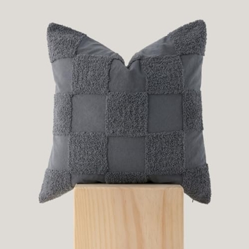 Stylish Tufted Cotton Checkered Pillow Covers for Home