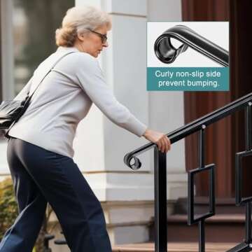 Stylish LMRSTOO Outdoor Handrails for Safe Steps