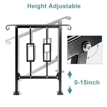 Stylish LMRSTOO Outdoor Handrails for Safe Steps