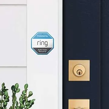 Ring Doorplate Sign - Enhance Home Security Effortlessly