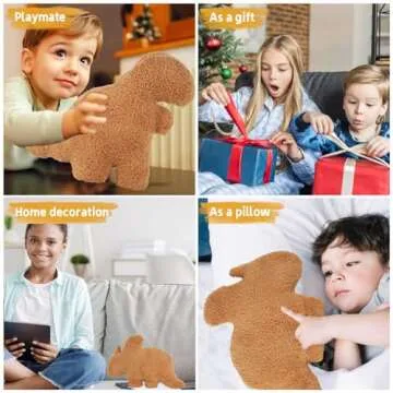TVVPGG Dino Nugget Plush,5 Pcs Dino Nugget Pillow Stuffed Toy, Funny Dino Chicken Nuggets Pillow Gifts for Kids Adults Girlfriend Christmas