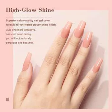 RARJSM Nude Gel Nail Polish Milky Tea Rose Neutral Nude Colors Skin Tone Gel Polish 15ml Single Bottle Sheer Jelly Transparent Polish Soak off UV LED Cured for Salon Home DIY French Manicure