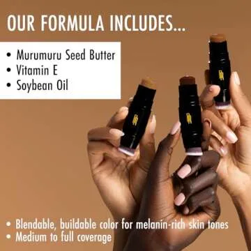 Black Radiance Foundation Stick – Perfect for Dark Skin Tones