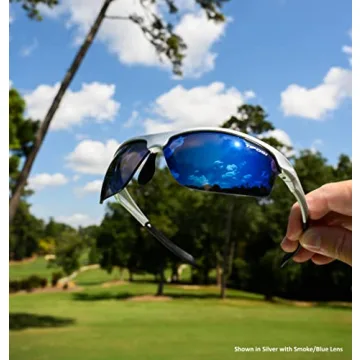 Tifosi Intense Sunglasses Silver Frame Smoke Blue