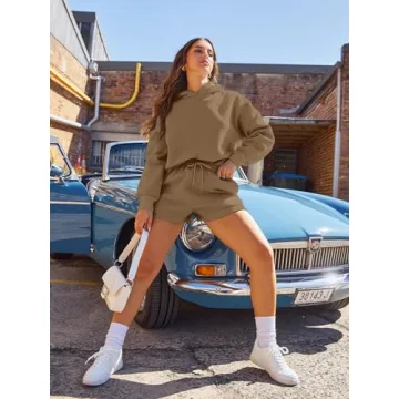 AUTOMET Women's Oversized Hoodie and Shorts Lounge Set
