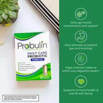 Probulin Daily Care Probiotic for Digestive and Immune Support - Doctor Formulated - 10 Billion CFU Per Vegan Capsule - 12 Probiotic Strains, 60 Capsules