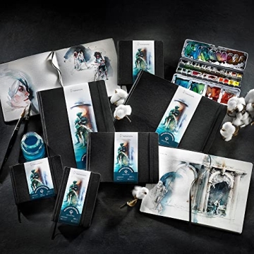 Hahnemühle Watercolor Book, 100% Cotton, A6 Portable Art Journal