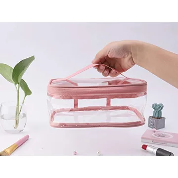 Makeup Bag Zipper Waterproof Portable Travel Storage Pouch 2 Pcs