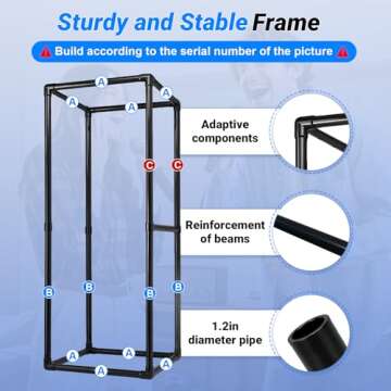 KFURNIKN Portable Vocal Booth,Recording Booth for Echo-Free Sound,Sound Booth for Recording,Music Acoustic Treatment,Home Sound Isolation Booth with Lights,Travel bag