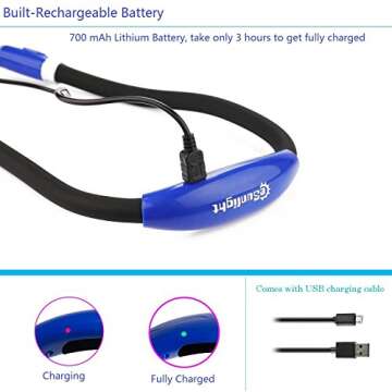 CeSunlight Flexible Reading Light with 4 Brightness Levels