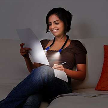 CeSunlight Flexible Reading Light with 4 Brightness Levels