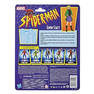 Spider-Man Hasbro Marvel Legends Series 6-inch Collectible Gwen Stacy Action Figure Toy Retro Collection