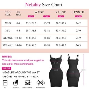 Nebility Shapewear Slip for Women Under Dresses
