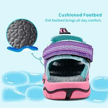 DREAM PAIRS Kids Summer Sport Sandals for Adventures