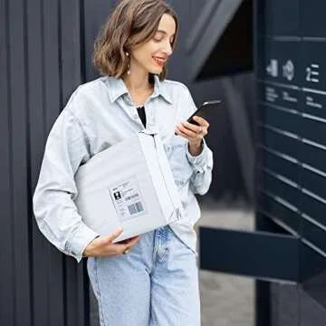 Metronic Poly Mailers 10x13 100 Pcs | Medium Shipping Bags for Clothing | Mailing Bags for Small Business, Shipping Envelopes,Packing Bags in White