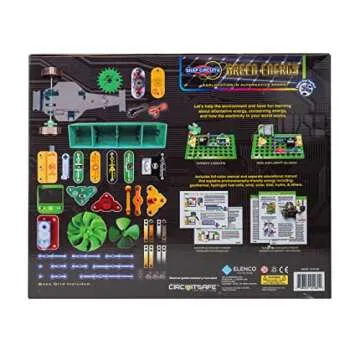 Snap Circuits Green Energy Electronics Exploration Kit | Over 125 Exciting STEM Projects | Full Color Project Manual | 45+ Snap Circuits Parts | STEM Educational Toys for Kids 8+