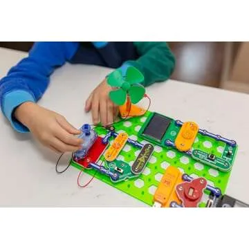 Snap Circuits Green Energy Electronics Exploration Kit | Over 125 Exciting STEM Projects | Full Color Project Manual | 45+ Snap Circuits Parts | STEM Educational Toys for Kids 8+