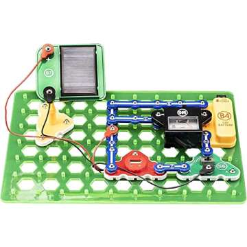 Snap Circuits Green Energy Electronics Exploration Kit | Over 125 Exciting STEM Projects | Full Color Project Manual | 45+ Snap Circuits Parts | STEM Educational Toys for Kids 8+