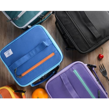 Durable Insulated Lunch Bag for School and Work - 2 Pack