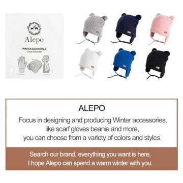 3 Pack Baby Beanie Hats with Earflaps, 2 Size Baby Winter Hat for Newborn Infant Toddler Kids Children with Cute Smiley Face, Soft Warm Fleece Lined Knit Hat for Girls Boys-16 Gray