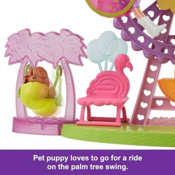 Polly Pocket Tropical Carnival Playset with Doll & Accessories