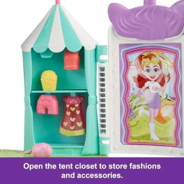 Polly Pocket Tropical Carnival Playset with Doll & Accessories