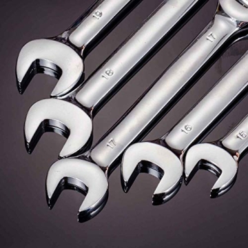 Qnkaa 12pcs Flex Ratchet Wrench Set Durable 8-19mm