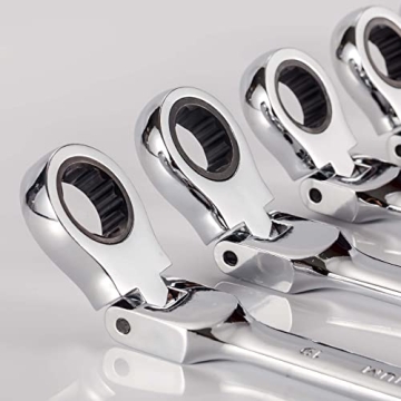 Qnkaa 12pcs Flex Ratchet Wrench Set Durable 8-19mm