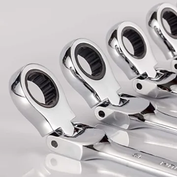 Qnkaa 12pcs Flex Ratchet Wrench Set Durable 8-19mm