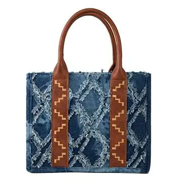 Montana West Wrangler Tote Bag for Women Western Shoulder Purses Boho Aztec Satchel Hobo Handbags WG2202-8120SJN