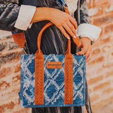 Montana West Wrangler Tote Bag for Women Western Shoulder Purses Boho Aztec Satchel Hobo Handbags WG2202-8120SJN