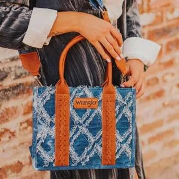 Montana West Wrangler Tote Bag for Women Western Shoulder Purses Boho Aztec Satchel Hobo Handbags WG2202-8120SJN