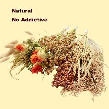 Natural Hamster Bedding Edible Flowers Herbs Sprays Treat Cereal Grain For Cage Habitat Enclosure De...
