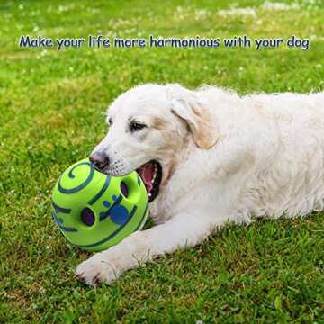 Besimple Giggle Ball Interactive Dog Toy, Funny Giggle Sounds Ball Puppies Training Playing Safe Fun...