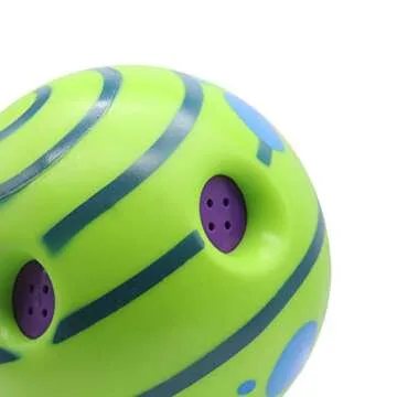 Besimple Giggle Ball Interactive Dog Toy, Funny Giggle Sounds Ball Puppies Training Playing Safe Funny Sound Talking Babble Ball for Small Medium Large Pet Dogs