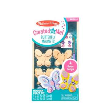 Melissa & Doug Butterfly Magnets Craft Kit for Kids