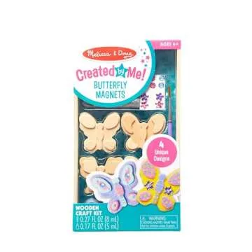 Melissa & Doug Butterfly Magnets Craft Kit for Kids